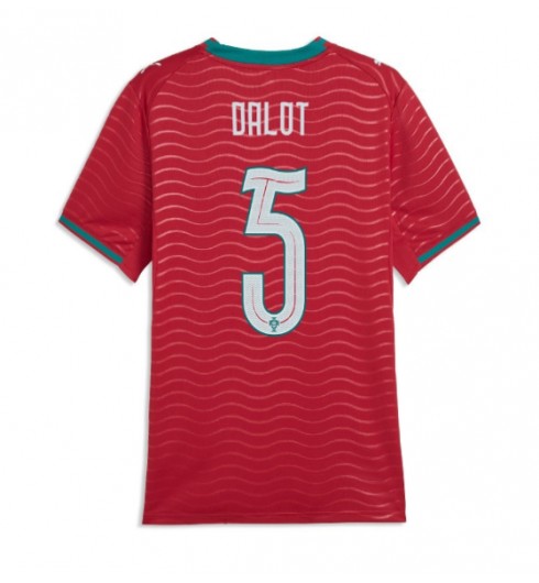 Portugalsko Diogo Dalot #5 Domácí Dres pro Dámské MS 2026 Krátký Rukáv Portugalsko Diogo Dalot #5 Domácí Dres pro Dámské MS 2026 Krátký Rukáv
